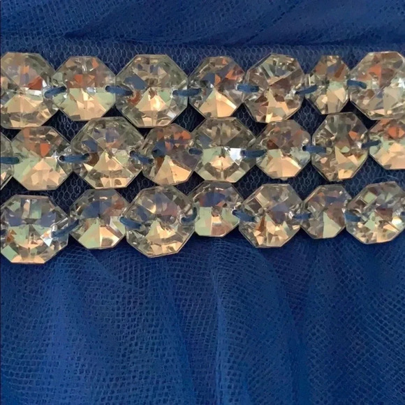 CITY STUDIO Blue Short Tulle Prom/Formal Dress 3 - Picture 4 of 8